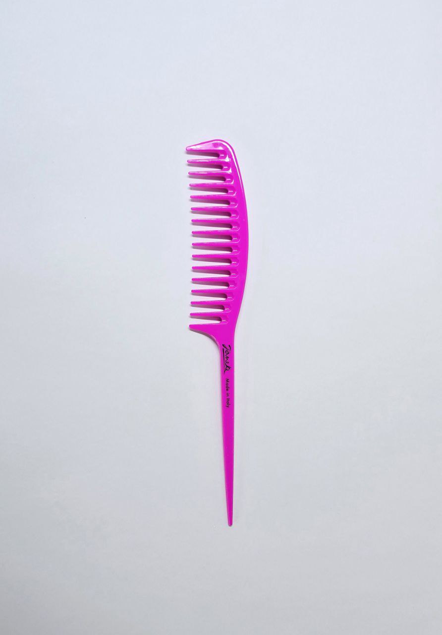 FASHION COMB FOR GEL APPLICATION LIME FLUO