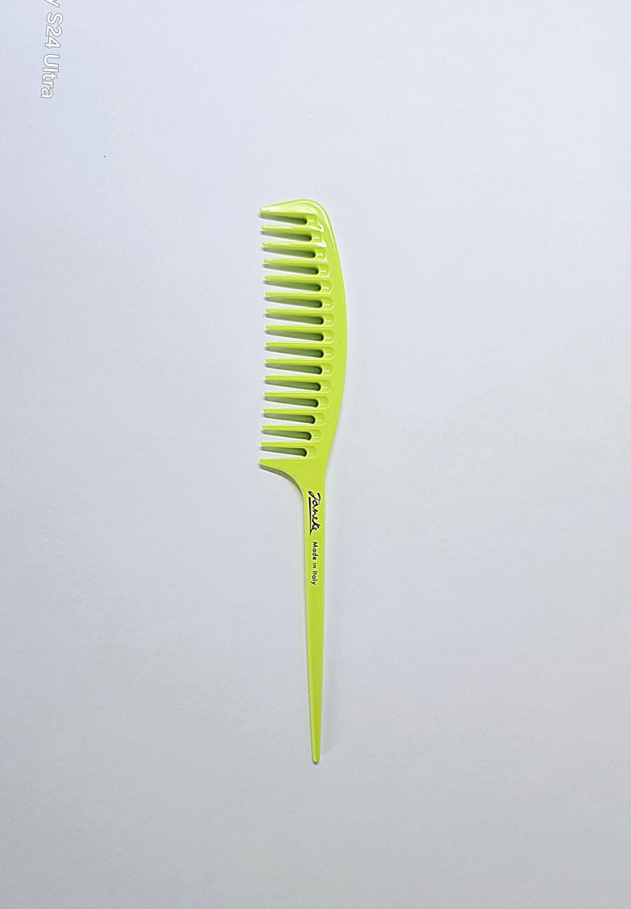 FASHION COMB FOR GEL APPLICATION LIME FLUO